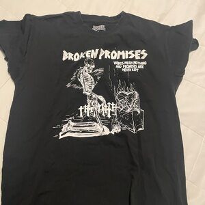 Broken Promises Black Graphic Tee